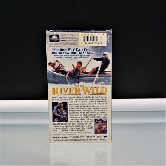 The River Wild VHS Tape 1995 Movie Meryl Streep Kevin Bacon David Strathairn - Picture 3 of 4